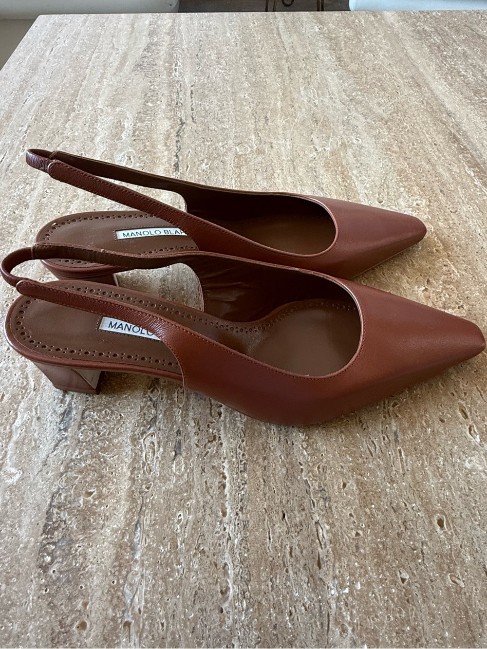 NWOT Manolo Blahnik Teutamospla Slingback Pump size 39 - Picture 7 of 10